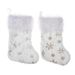 001 Cross-Border New Product Decorations Christmas Stockings Gold Silver Sequin Snowflake Holiday Children's Gift Bags_desvips.com