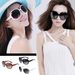 Polarized Sunglasses For Women Men Classic Retro Vintage Oversized Eyewear Fashion Shades Round Faced Driving Glasses_desvips.com