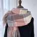 women's New Plaid Scarf Autumn And Winter Retro Shawl Imitation Cashmere Warm Tassel Scarf_desvips.com