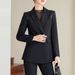 Women's Clothing Small Suit Goddess Fan Sequins Fashion Temperament Host Work Clothes_desvips.com