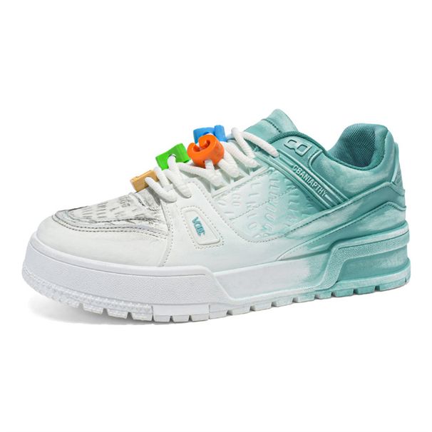 2026 Fashion Harajuku-Style Skateboarding Shoes Youth/Men Low Top Lace-Up Breathable Non-Slip Wear-Resistant Running Shoes_desvips.com