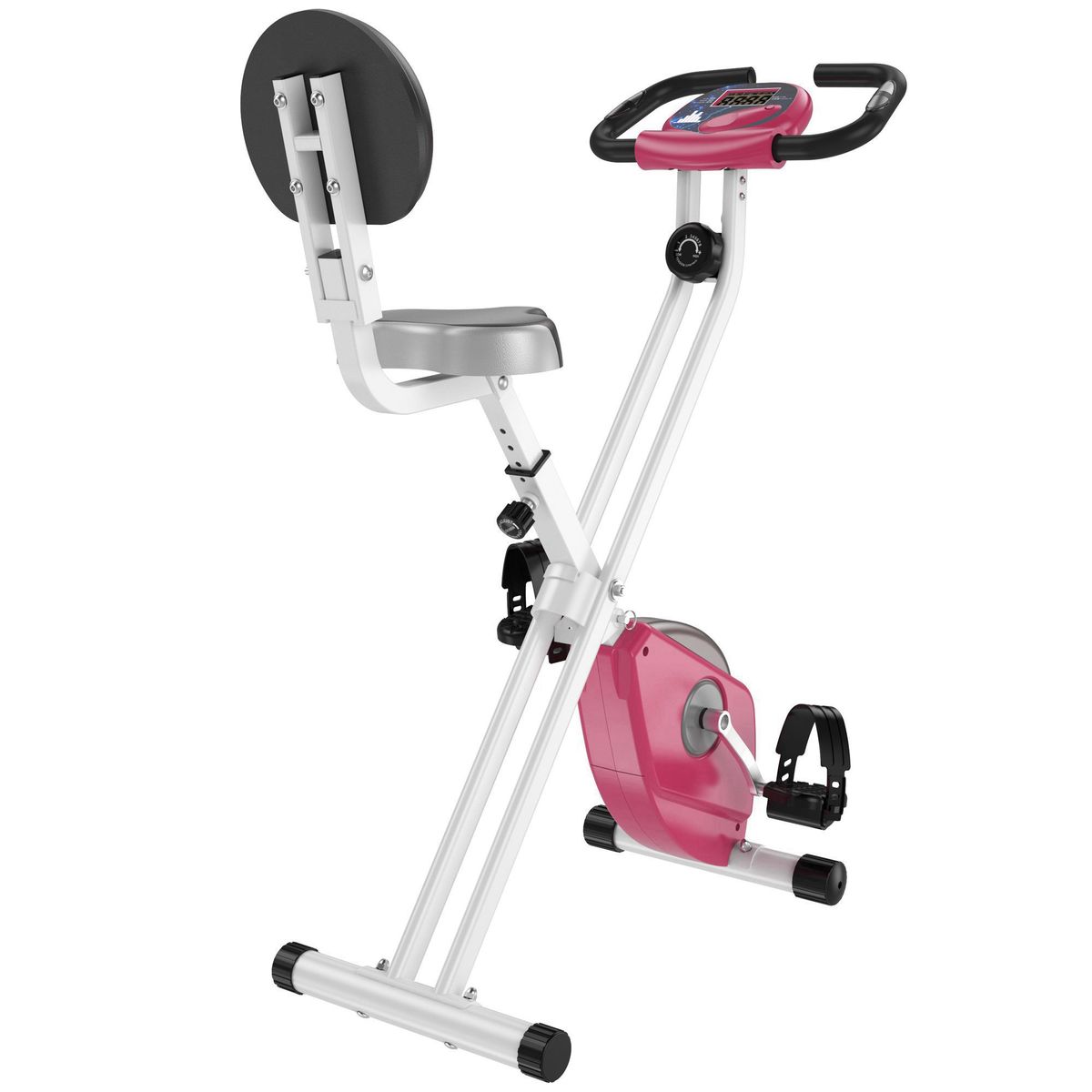 HOMCOM Folding Fitness Bike Indoor Bike 8 Levels Magnetic Resistance_desvips.com