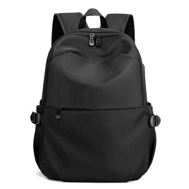 Trendy Backpack For Men Business Casual Large Capacity Laptop Simple Lightweight Travel Bag_desvips.com