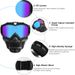 Motorcycle Goggles With Detachable Ace Mask ATV Dirt Bike Racing Eyewear_desvips.com