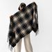 Autumn Loop Yarn Plaid Shawl For Women Winter High-end Red Christmas Scarf Wholesale_desvips.com