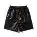 Basketball Shorts Shorts Men's New Style Youth Trendy Beach Pants Embroidered Letters Leather Drawstring Summer Shorts_desvips.com