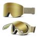 Magnetic Suction Cylindrical Flip Cover Glasses Ski Goggles Can Be Worn Myopia Double Layer Outdoor Snow Women Men_desvips.com