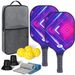 Fitness Equipments Pickleball Racket Glass Fiber Honeycomb Core Outdoor Sports Carbon Pickleball_desvips.com