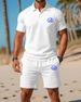 2025 High-Quality Summer New Suit Lapel Men's Short Sleeve Two-Piece Casual Shorts Set_desvips.com