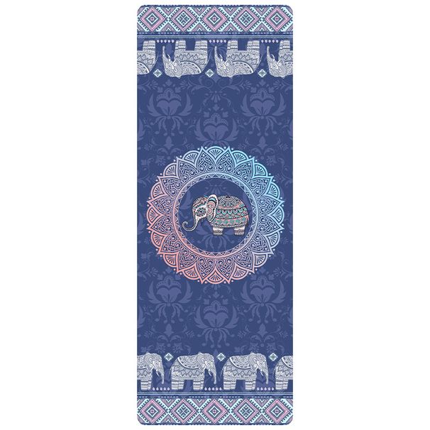 Printed Yoga Mat 1.5mm Ultra Thin Household Suede Yoga Rubber Mat Fitness Skipping Rope Aerobics Shock Absorption And Non Slip_desvips.com