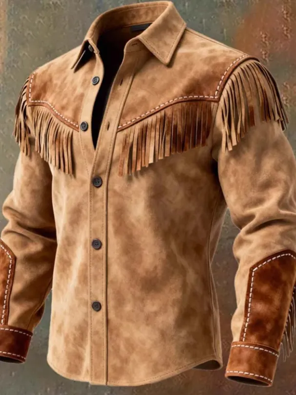 2026 Autumn Winter Fur Fringed Vintage Ethnic Trendy Button Open Lining Casual Jacket Streetwear Men's Coat_desvips.com