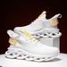 Men Comfortable Unisex Breathable Couple Running Shoes Women Tenis Sports Shoe Size 36-46 White Walking Sneakers_desvips.com