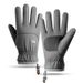 Cycling Gloves Skin Feel Gloves Touch Screen Warm Plus Velvet Thickened Autumn And Winter Waterproof Electric Car Riding Gloves Men Driving_desvips.com