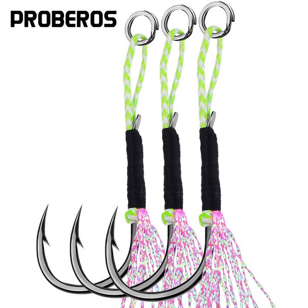 Tie Iron Plate Single Sea Boat Lure With Bright Silk Fish Hook Fishing Gear Accessories 10 Pieces/Pack_desvips.com