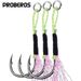 Tie Iron Plate Single Sea Boat Lure With Bright Silk Fish Hook Fishing Gear Accessories 10 Pieces/Pack_desvips.com