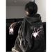 Extra Large American High Street Spider Print Hoodie For Men Women, Autumn And Winter Washed Vintage Couple Long Sleeve_desvips.com