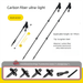 Carbon Fiber Ultra-Light Telescopic Trekking Walking Stick Lightweight Portable Outdoor Climbing Sticks_desvips.com