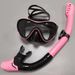 Popular Unisex And Snorkel Set, Fully Dry Silicone Diving Mask, Swimming Goggles_desvips.com