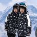 NOKO-New Styles Of Children's Ski Suit For Boys And Girls: Windproof, Waterproof, Warm, Thickened Snowboard Ski Suit For Winter Outdoors_desvips.com