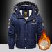 Cross-Border Foreign Trade Winter Fleece-Lined Thickened Casual Warm Hooded Coat Windproof Men's Clothing Plus Size_desvips.com