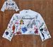 Graffiti Eagle Print Long Sleeve Loose Hip-Hop T-Shirt Trendy Brand Series Crew Neck Hot Sale_desvips.com