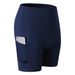 Women’s Clothing Women's High Waist Yoga Three Point Pants With Pockets Running Training Tight Quick Drying Stretch Fitness Three Point Shorts_desvips.com