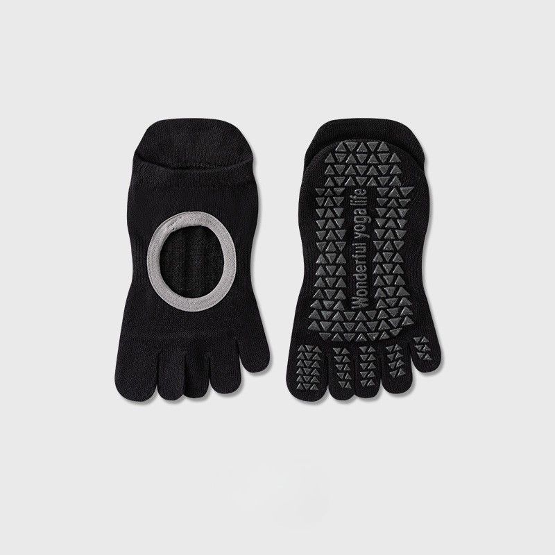 Autumn And Winter Women's Yoga Socks Five-finger Socks Pilates Non-slip Socks_desvips.com