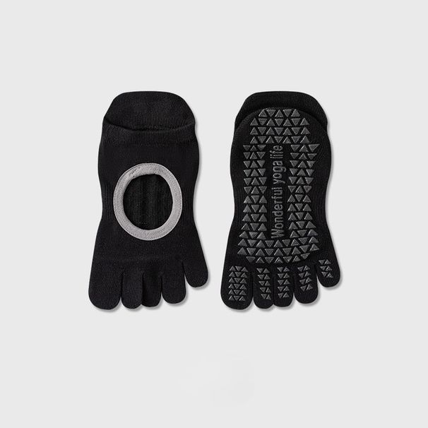 Autumn And Winter Women's Yoga Socks Five-finger Socks Pilates Non-slip Socks_desvips.com