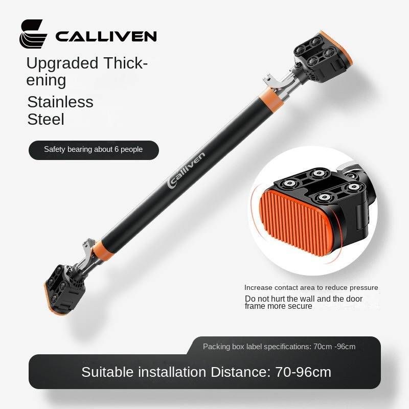 Horizontal Bar Household Pull Up Device Door Hanging Rod Without Punching Single Pole Threshold Stretching Rod Door Without Punching Installation_desvips.com