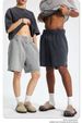 430g Heavyweight 100% Cotton American Trendy Brand Washed Distressed Men's Shorts Boxing Loose Fit Shorts_desvips.com