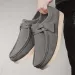 Mens Black Suede Wallabee Durable Style Casual Shoes_desvips.com