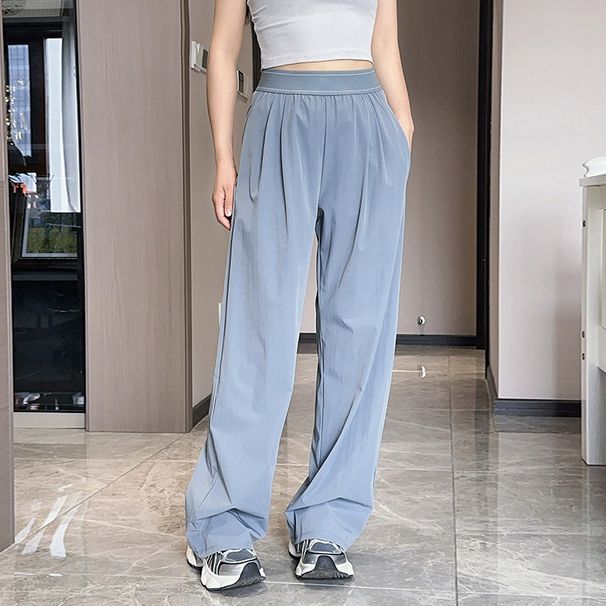 Loose High-waisted Sports Lightweight Slimming Loose Quick-dry Straight-leg American Style Casual Yoga Pants For Women_desvips.com
