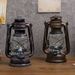 Portable Lantern Glass Kerosene For Home Bedroom Camping Hanging Iron Art Retro Decorative Lamp Prop_desvips.com
