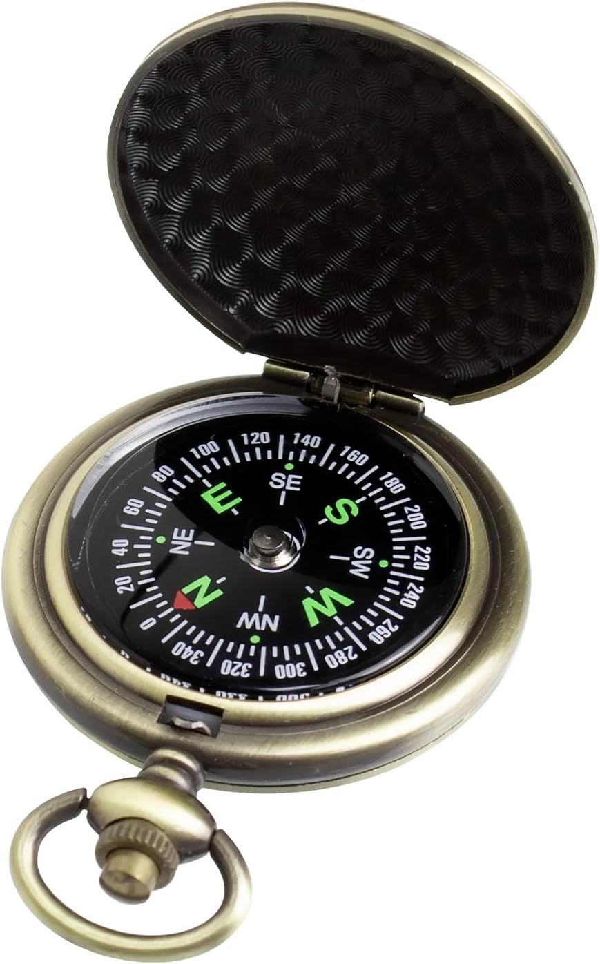 Black Pocket Waterproof Compass Toy Camping Compasses Glow In The Dark Military Gearfor For Hiking, Camping,Backpacking,_desvips.com