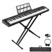 GPP-105 88 Key Full Size Semi-Weighted Standard Keyboards Digital Piano With Dual-tube X-Shape Stand MIDI Bluetooth Headphone_desvips.com