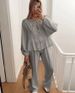 women's clothing summer new women's 2 piece set large size cotton and linen shirt set high waist loose shorts_desvips.com