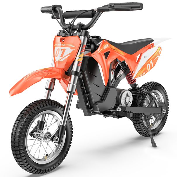 Hillmiles MileRocke 1 Children's E-Motorcycles 36V 4Ah Battery 20km Range 480W Motor Dual Suspension 12" Tires Children's Electric Bicycle_desvips.com