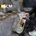 Aluminum Alloy Hiking Five-Section Folding Walking Stick Professional Outdoor Climbing Gear Ultra-Light Portable Cane_desvips.com