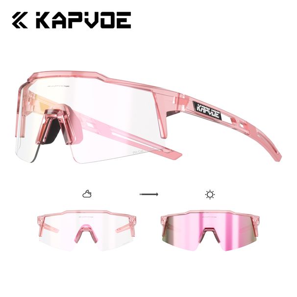 KAPVOE HD UV400 Photochromic Mountaineering Outdoor Sports Cycling Hiking And Driving Glasses Stylish Sunglasses_desvips.com