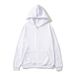 Unisex Zipper Cardigan Hooded Sweatshirt Solid Color Sportswear Autumn Winter Fleece Loose Top_desvips.com