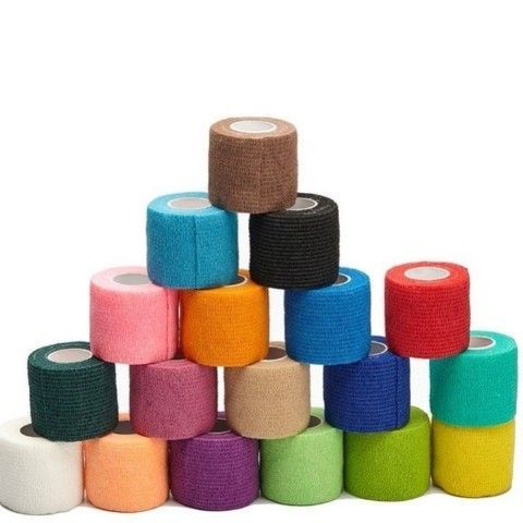 【 100000+repurchases 】 Elastic Self-adhesive Aerobics Bandage White Knee Elastic Wide Ankle Joint Writing Anti Abrasion_desvips.com