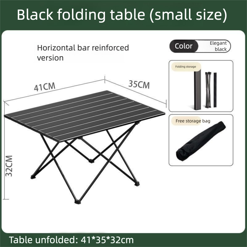 Upgraded Thickened Multifunctional Portable Ultra-light Egg Roll Outdoor Folding Camping Picnic Table_desvips.com
