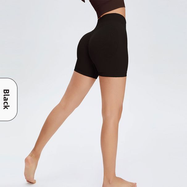 Women's Sports Shorts Three-Quarter Length High Waist Peach Lift Barely There Quick-Dry Fitness Yoga Pants Tight-Fitting_desvips.com