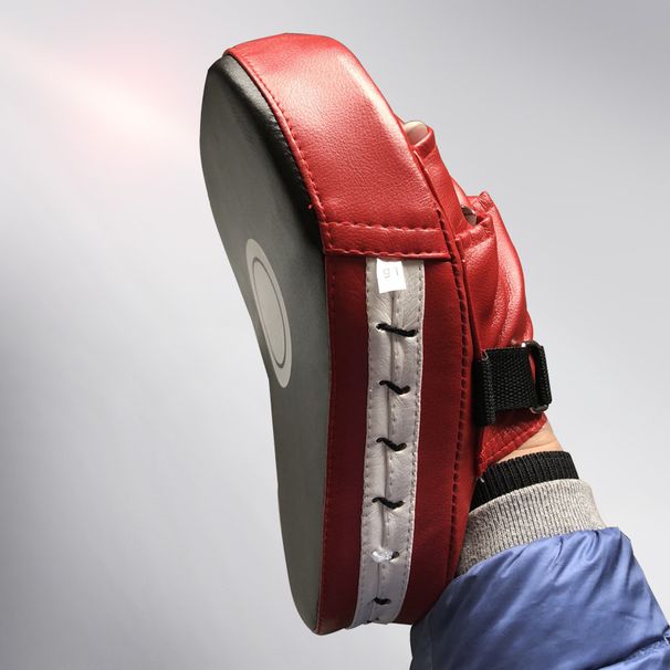 Curved Combat Sanda Handheld Five Finger Muay Thai Punching Target Taekwondo Training Boxing Round Heart Hand Grip_desvips.com