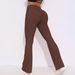 New Breathable Brushed High-Waist Elastic Hip-Lifting Casual Wide-Leg Cropped Pants For Running, Fitness, Yoga, And_desvips.com