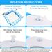 New Foldable Back Stripe Floating Bed Inflatable Recliner Floating Row Adult Water Hammock_desvips.com