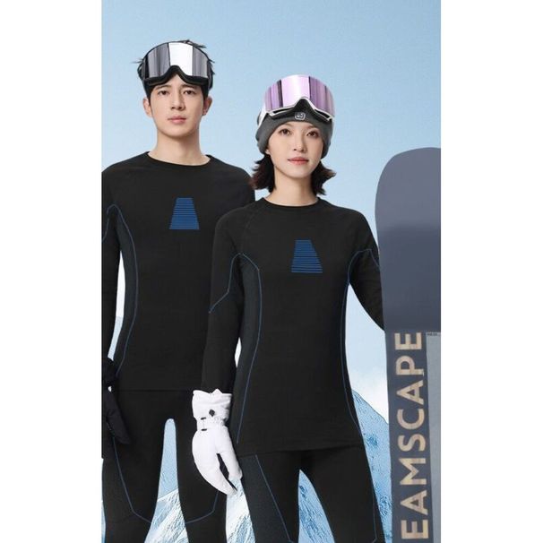 Quick Drying Clothes, Warm And Breathable, Men's And Women's Outdoor Skiing Sports Underwear Set_desvips.com