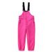 001 Children's Boys Girls Snowboard Ski Bib Winter Snow Country Warm Thickened Snowproof Pants_desvips.com