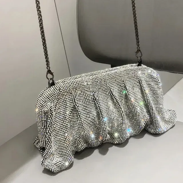 Bags Rhinestone Evening Hot Handmade Clutch Foldable Purses And Handbags_desvips.com