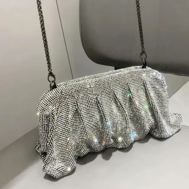 Bags Rhinestone Evening Hot Handmade Clutch Foldable Purses And Handbags_desvips.com